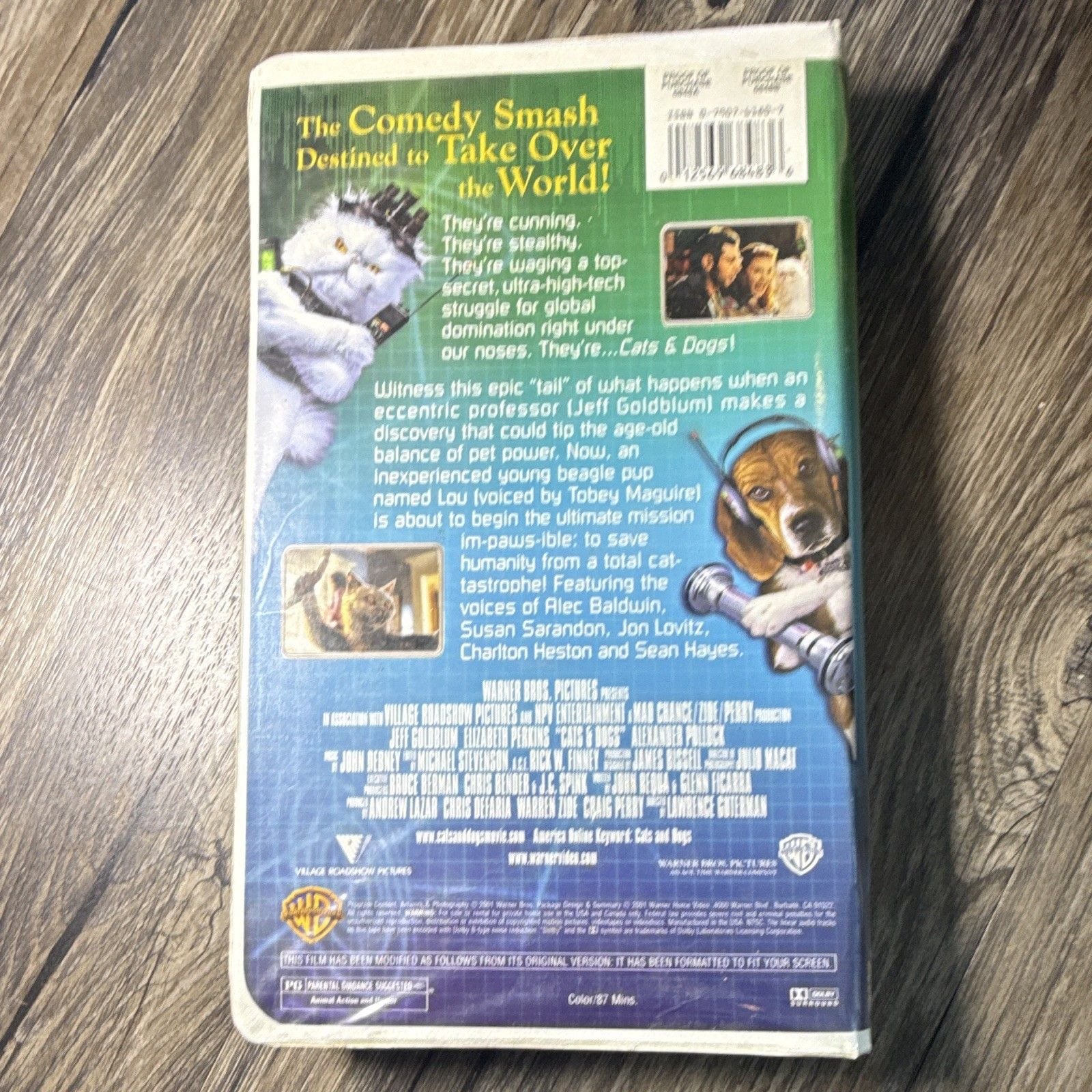 Cats & Dogs VHS 2001 Spanish Dubbed Version Español Doblada Warner Bros 2