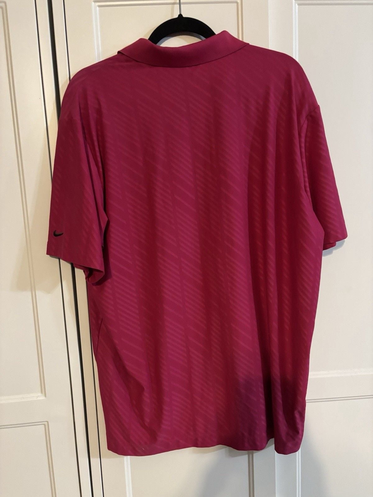 Nike Golf Tour Performance Dri Fit Polo Shirt Pink Geometric XLarge 5