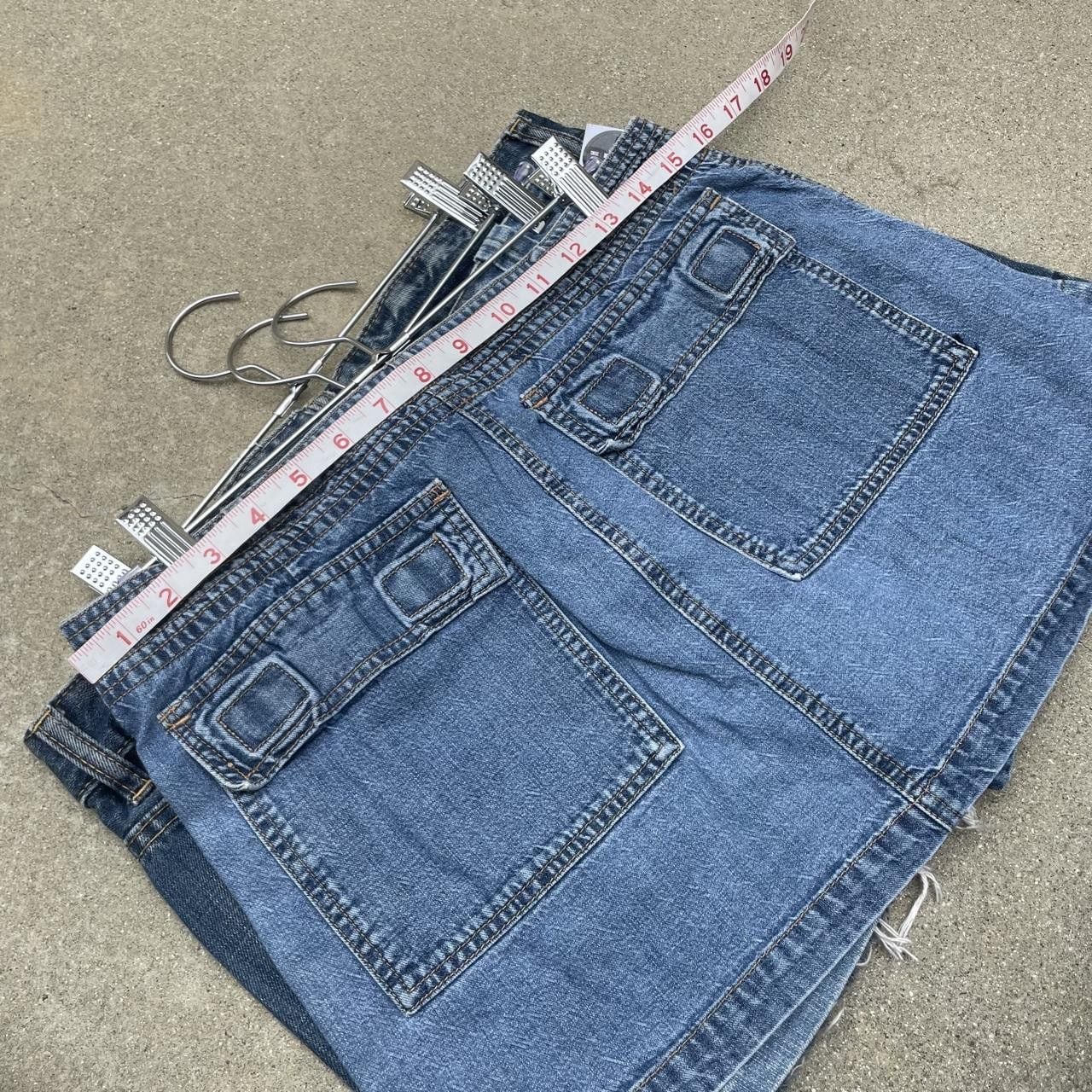 Y2K Xhilaration cargo denim mini skirt  7