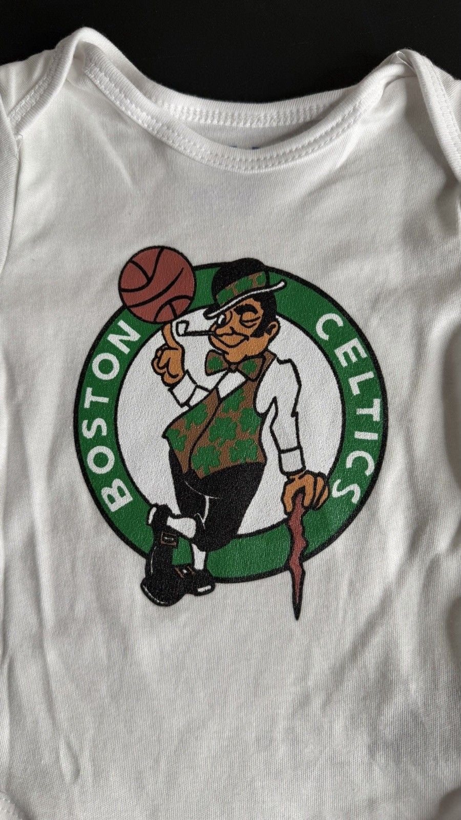 Ultra Game Boston Celtics NBA 3pc Baby Bodysuit Set 6-9M 5