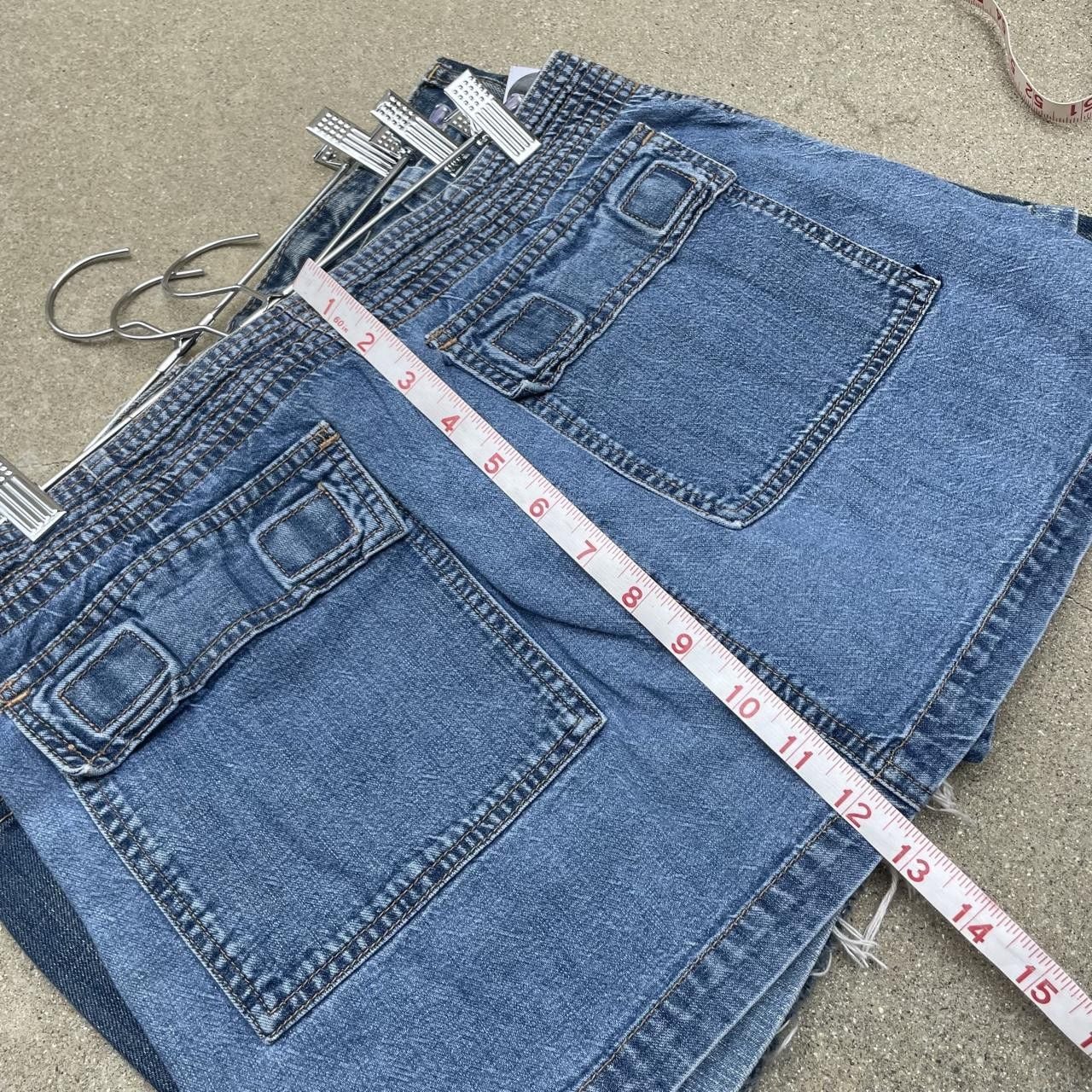 Y2K Xhilaration cargo denim mini skirt  8