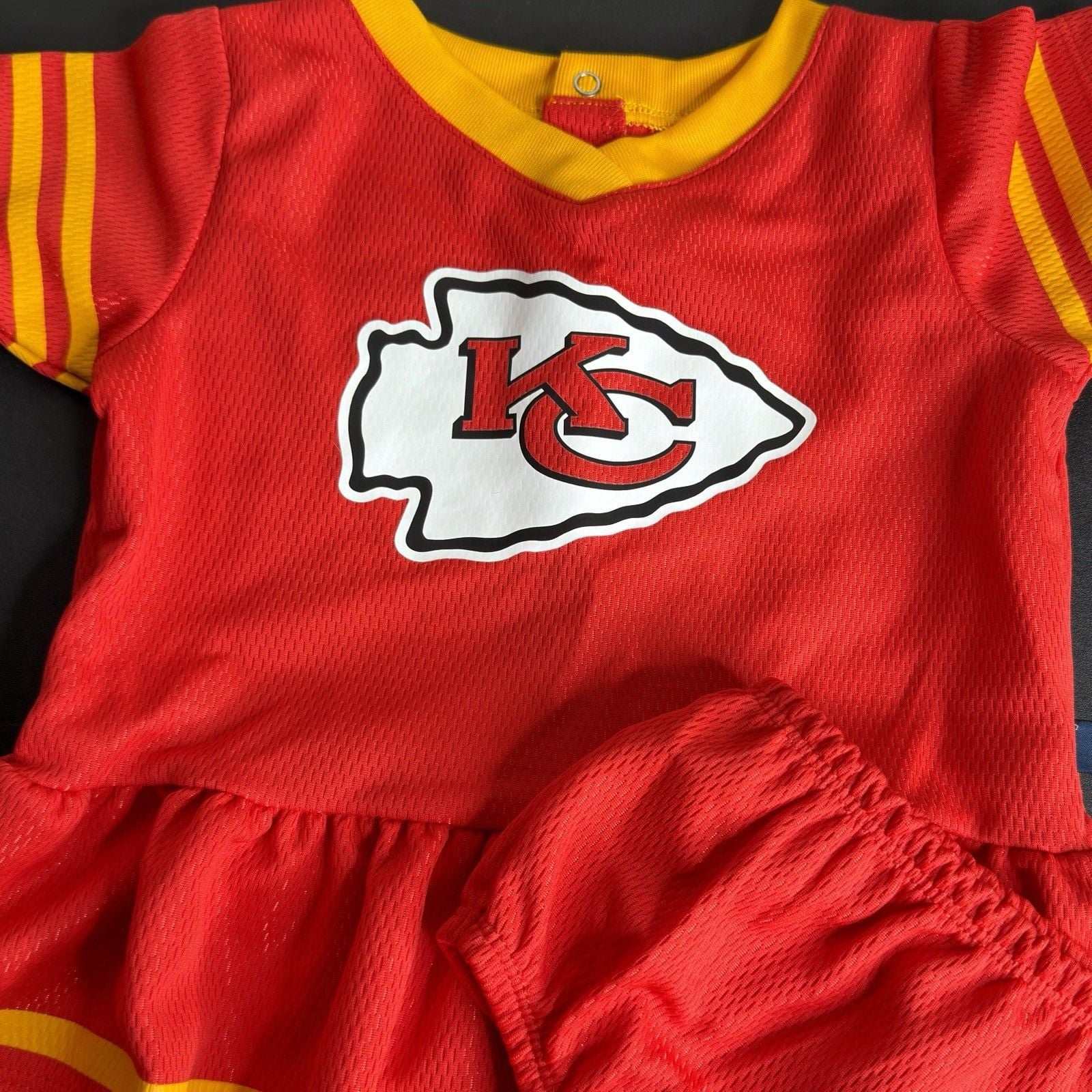 Gerber NFL Kansas City Chiefs Logo Dress & Bloomers 2-Piece Set 3-6M 2