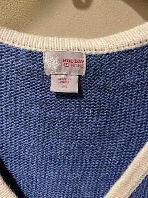 Embroidered Christmas Vest Size S 4