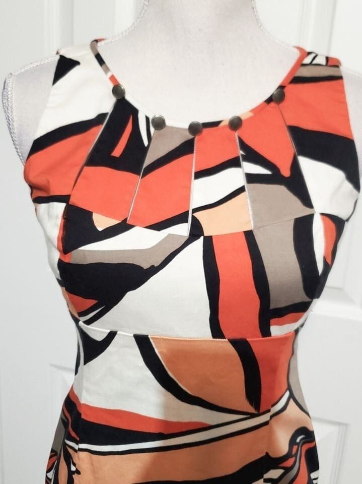 Vintage Funky Retro Vibe Sheath Dress Size 2 3