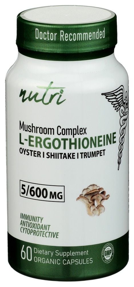 *Nutri L Ergothioneine Mushroom Complex 60 Pullulan Capsules Exp 06/30/2026 1