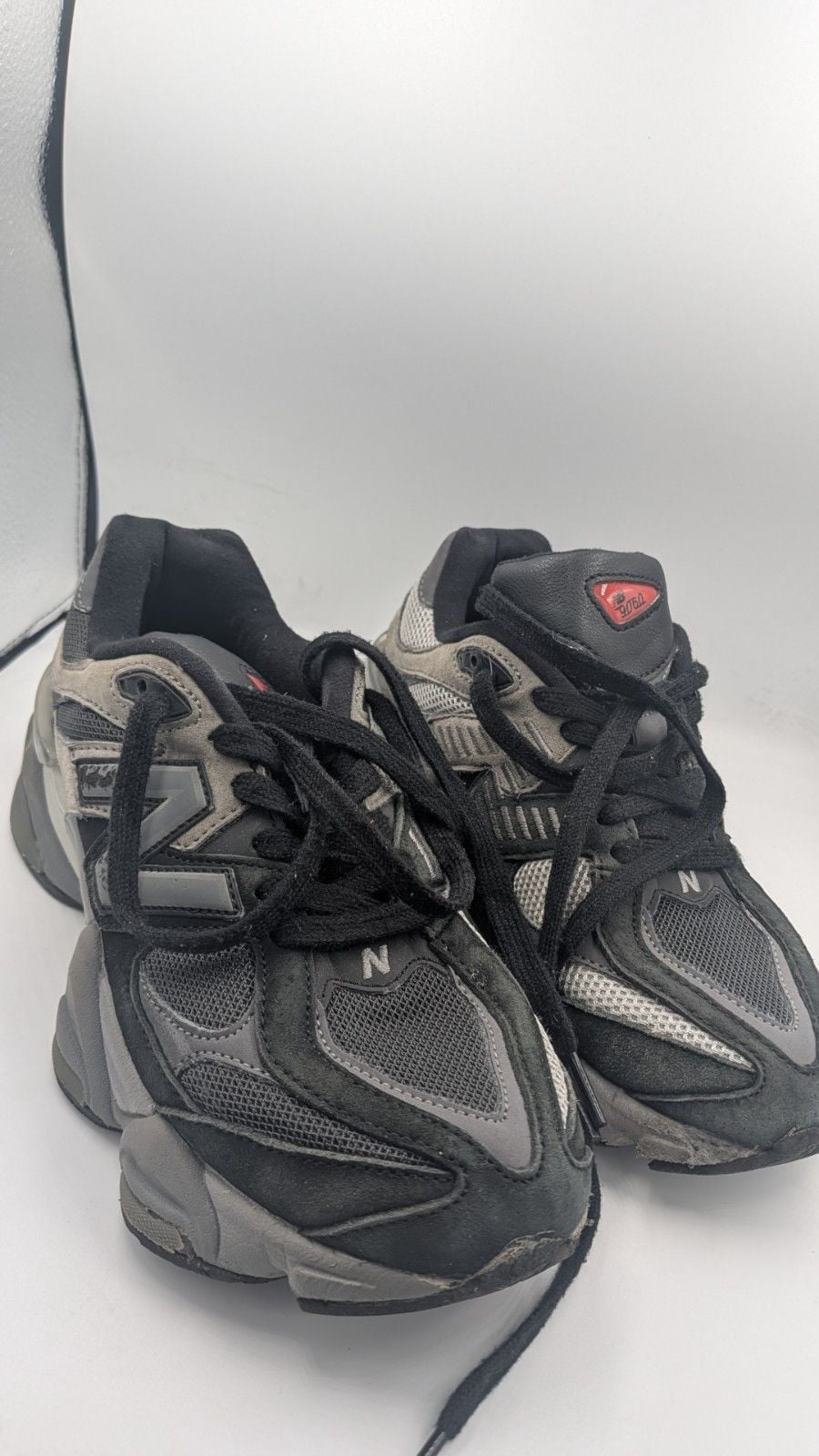 New Balance 9060 Black Castlerock Black/Gray Men's Low Top Lace-Up Sneakers 3
