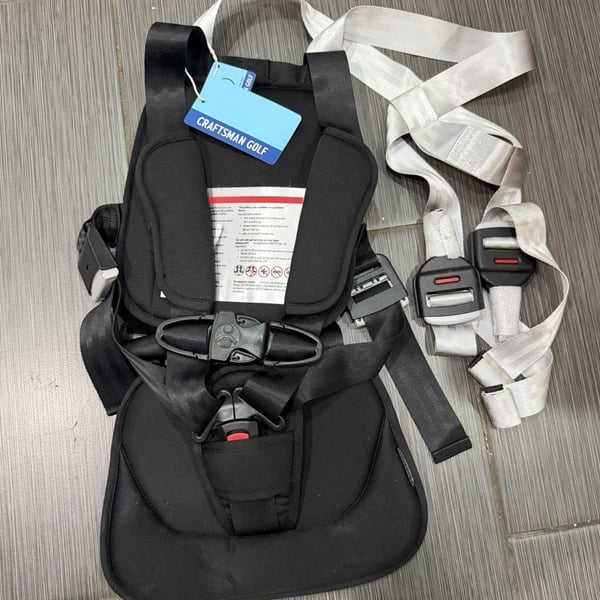 Craftsman Golf Toddler Safety Harness Vest Adjustable Buckle Black/White 15-27"