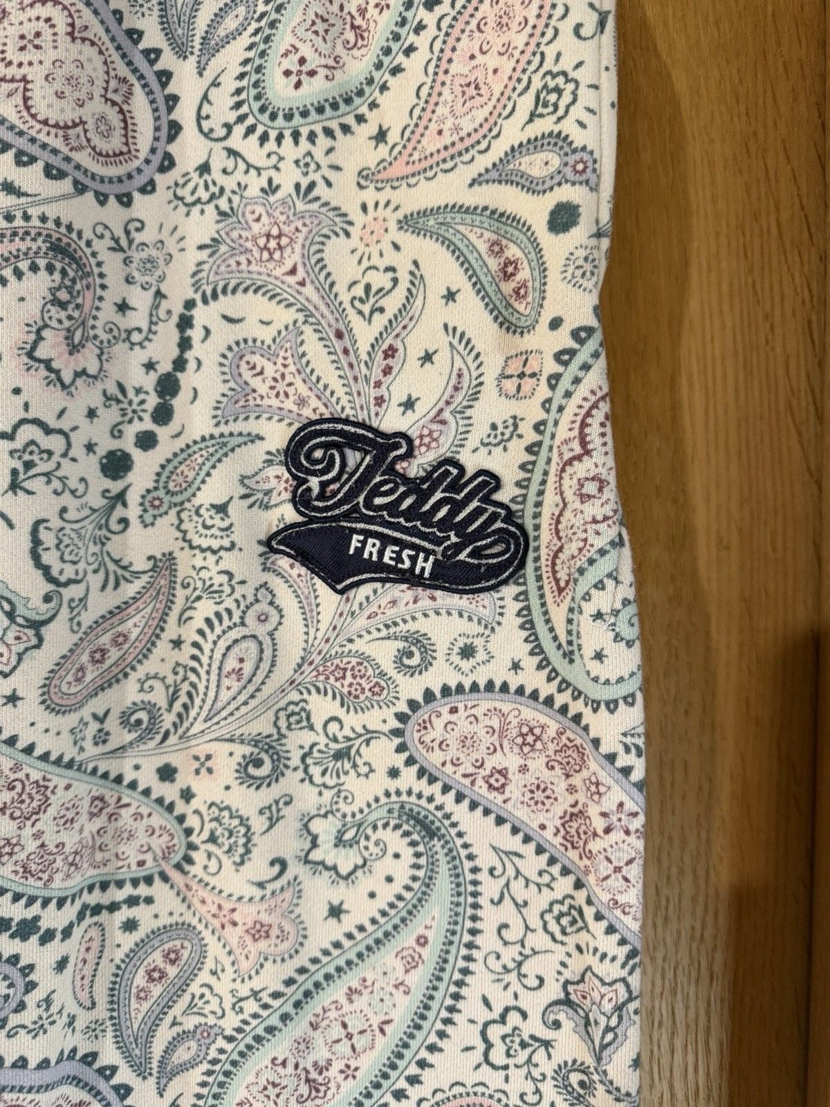 Teddy Fresh Women's 2XL Plus Paisley Fleece Jogger Pants Drawstring Pockets 3