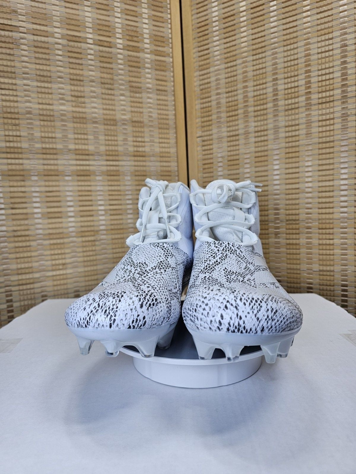 adidas Adizero Chaos Football Cleats White Snakeskin Men's Size 12 IE4005 5