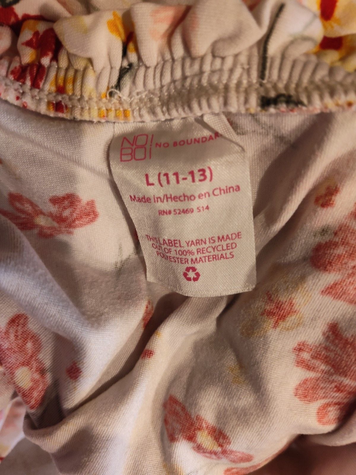 Cottagecore Cream Mini Sundress Floral Print, Sweetheart Neckline Sz L 11-13 5