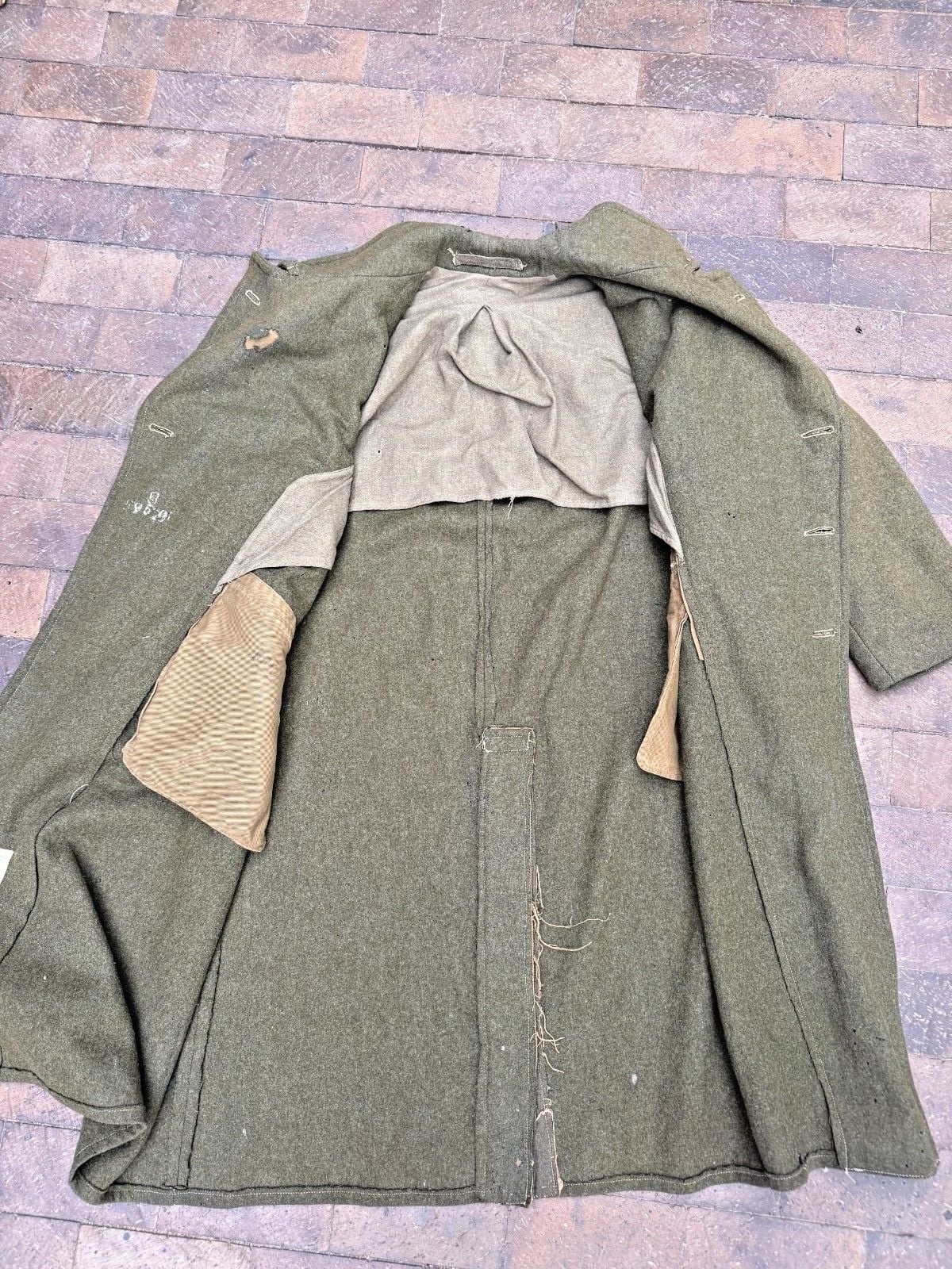 1948 British Army 1940 Pattern Dismounted Wool Greatcoat Size 8 Military 3