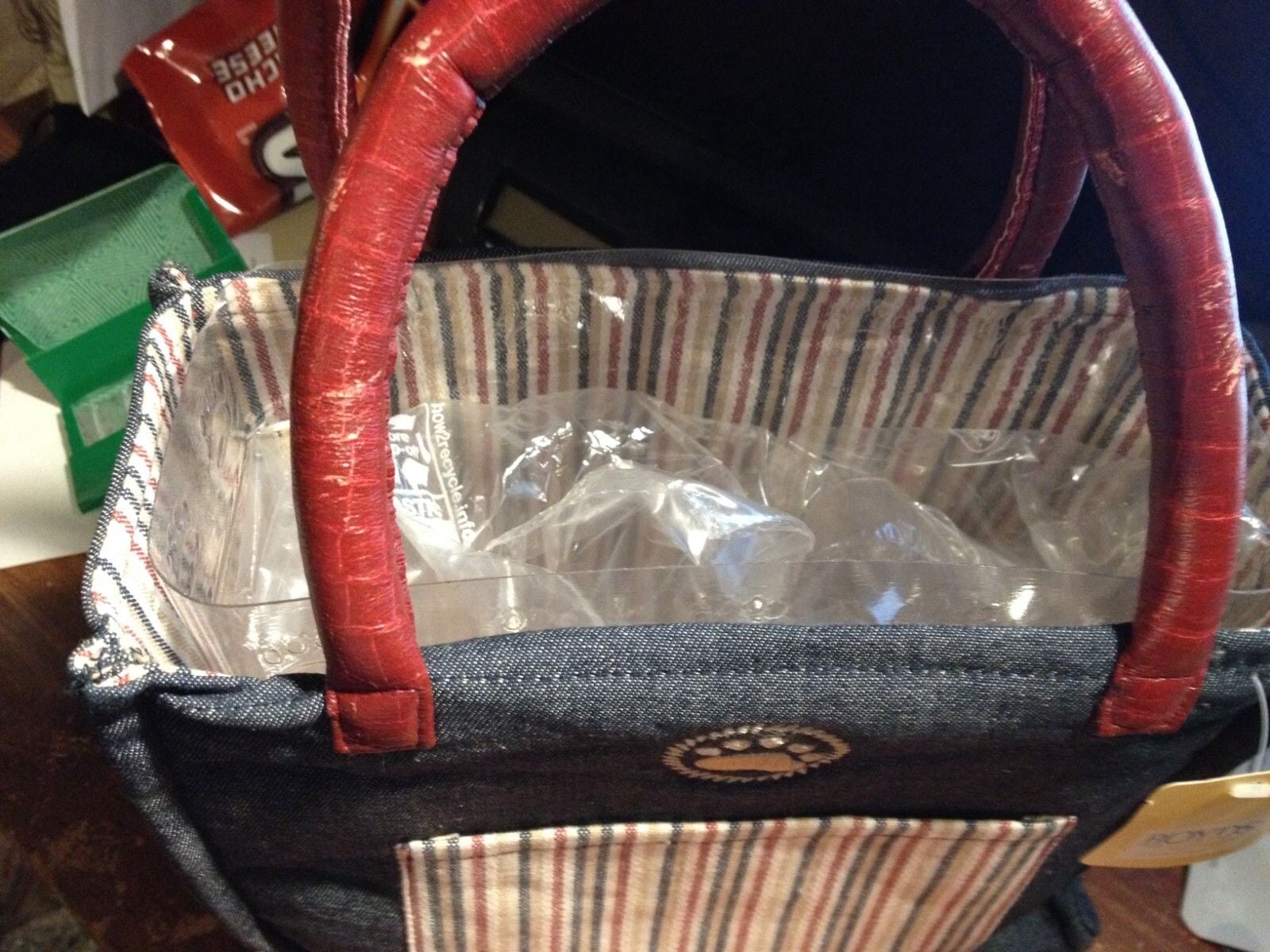 RARE NEW BOYDS BEARS SHOPPING TOTE BAG WITH TAG "FREE SHIPPING" 4