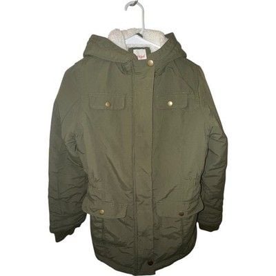 Cat & Jack Kids' Olive Green Hooded Jacket 2