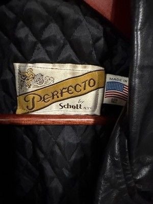 Schott NYC Perfecto 116W Women’s Black Leather Moto Biker Jacket Lined Sz 12 3