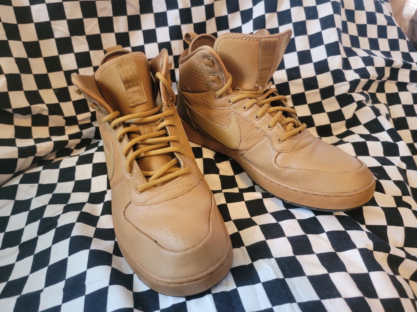 Nike SF Air Force 1 Mid Wheat Men’s 12 Tan High Top 2