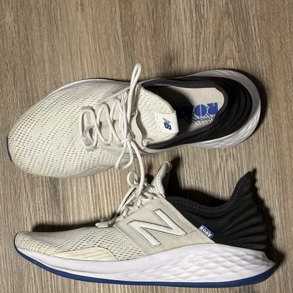 New Balance Fresh Foam Roav White Navy Gum Men's Running Shoes Size 11