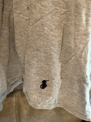 Polo Ralph Lauren Men's Classic Fit V-Neck Cotton Logo Tee Gray XL 3