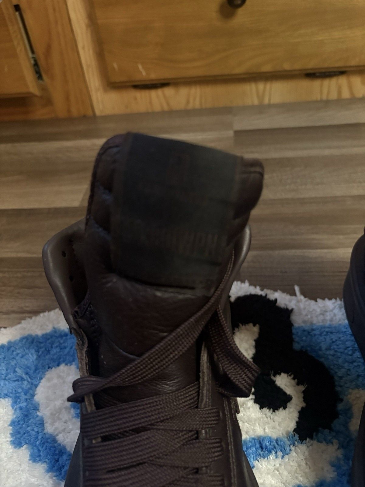Converse × Rick Owens DRKSHDW TURBOWPN Mid Brown Leather Sneakers Size 8.5 Women 7