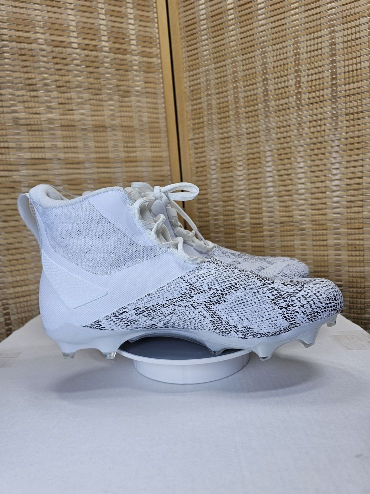 adidas Adizero Chaos Football Cleats White Snakeskin Men's Size 12 IE4005 11