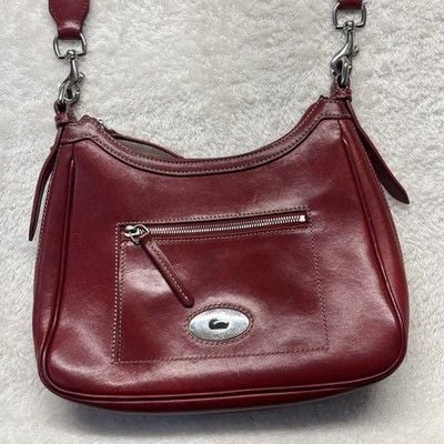 Dooney & Bourke Bordeaux Florentine Toscana Large Crossbody Hobo 16