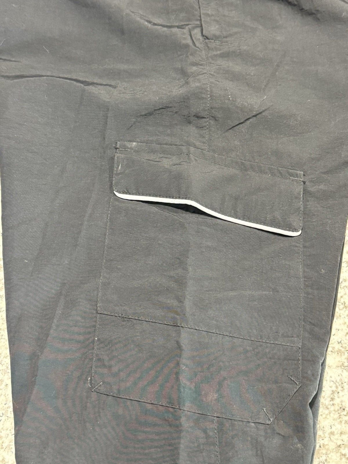 Nylon Crinkle Sonneti London Mens Cargo Joggers Black XL Gym Attire Straight Fit 10
