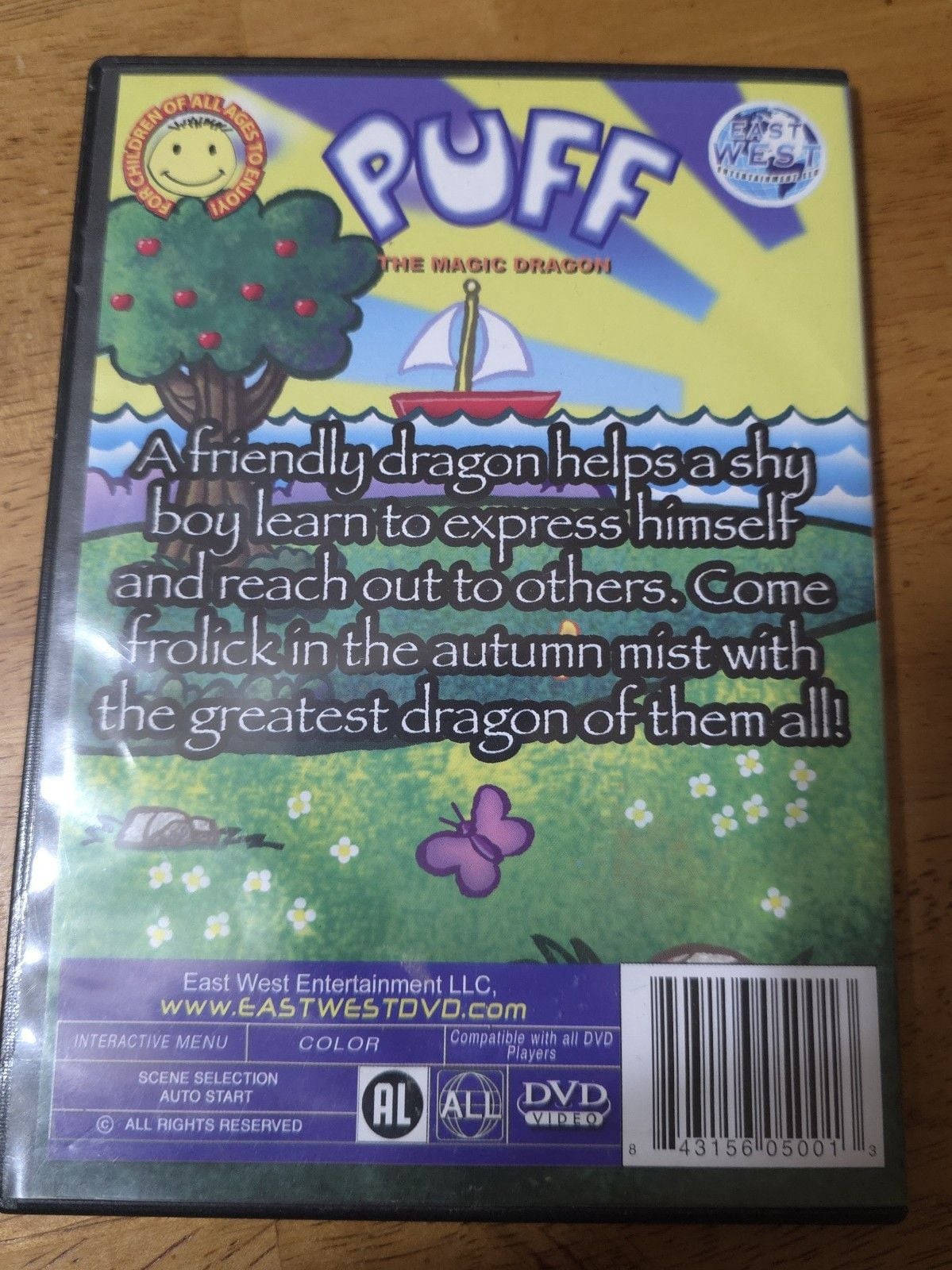 PUFF THE Magic Dragon DVD Animated- East West All Region w1s2 1658 2