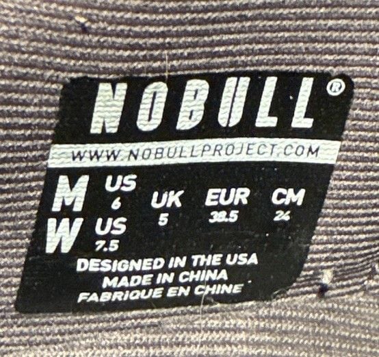 NOBULL Superfabric Trainer Gray gum CrossFit M6 W7.5 EU38.5 7