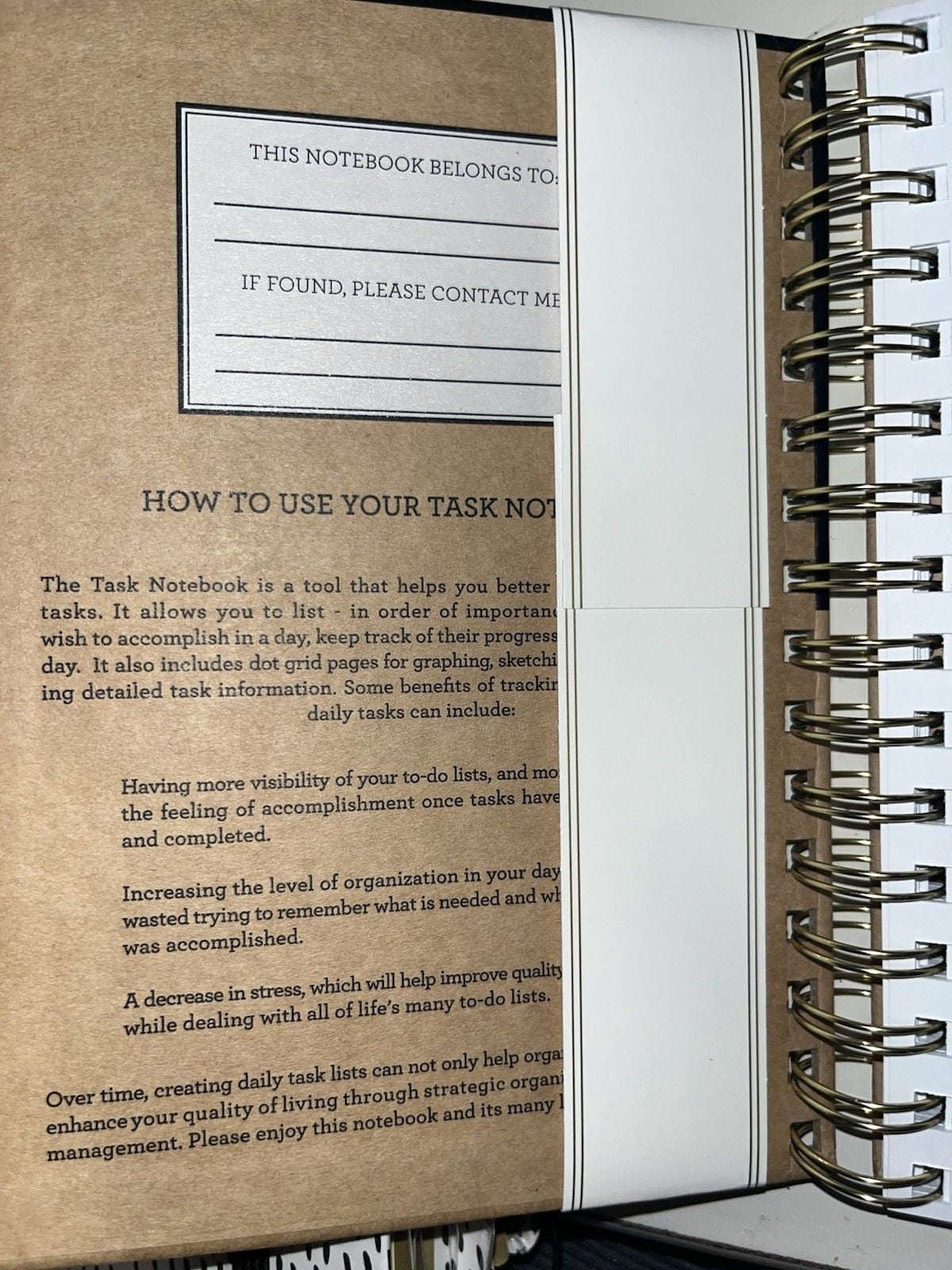Markings By Design Group Task journal 192 Pages Daily Task Notebook Prompted 7