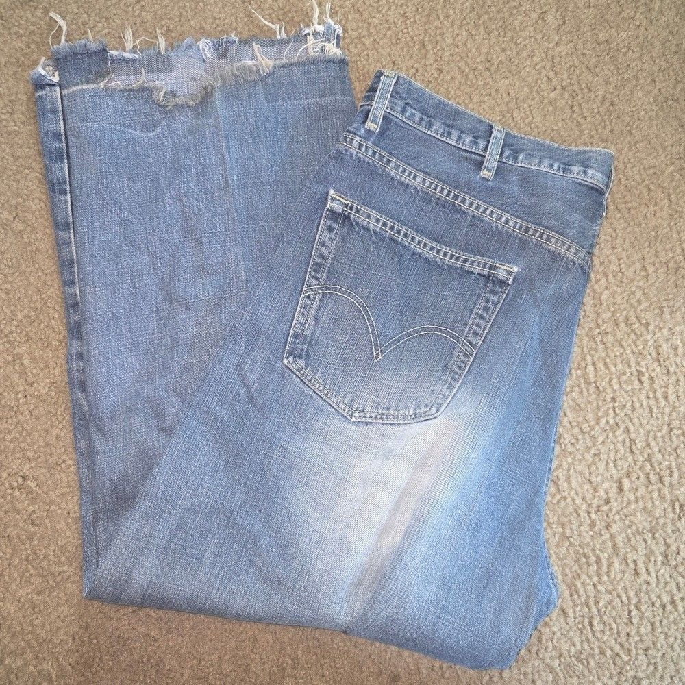 Vintage Levis 569 Denim Jeans Mens 40x30 Loose Straight Made in USA Y2K 2003 16