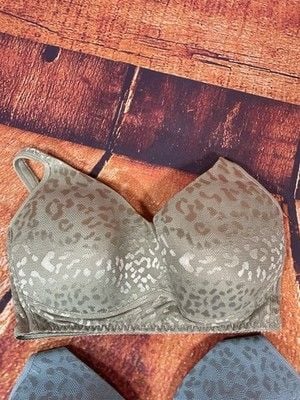 Rhonda Shear 2-pack Women's No Wire Underwire Nylon Spandex Medium Bra 3