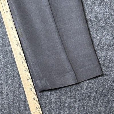 Umen Studio Suit Mens Large 33x33 Gray Viscose Polyester Classic 2 Piece 23