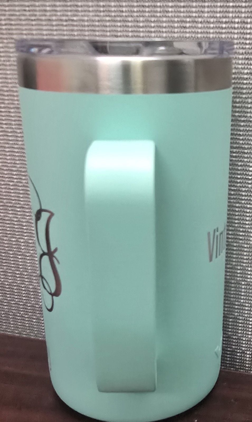 Yeti Turquoise Blue Green 24oz Rambler Mug W/ Magslider Lid Coffee Hot Cold 4