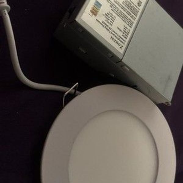 Zouzai One 4-inch Ultra-Thin Round LED Ceiling Light with Junction Box