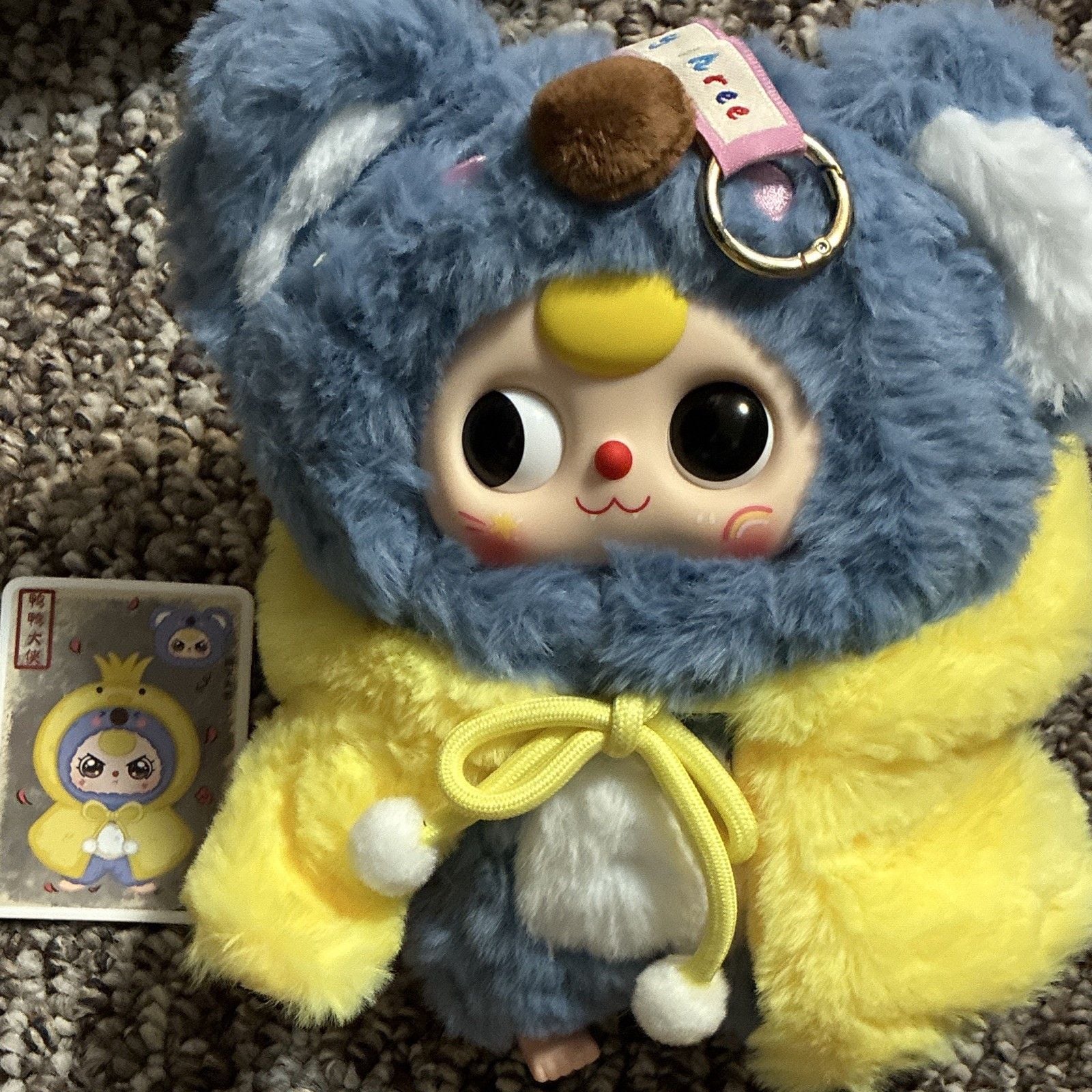 Baby three not your hero warrior Plush Doll Bear Yellow chicken Hood blind bag 2