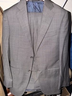 SuitSupply Zignone Tropical Wool 2 Piece Suit 34R 30x32 1