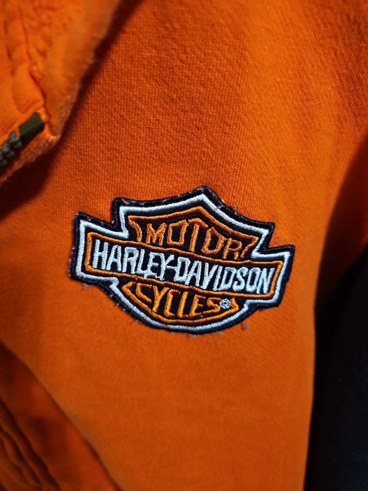 Harley Davidson Full Zip Colorblock Hoodie L 3
