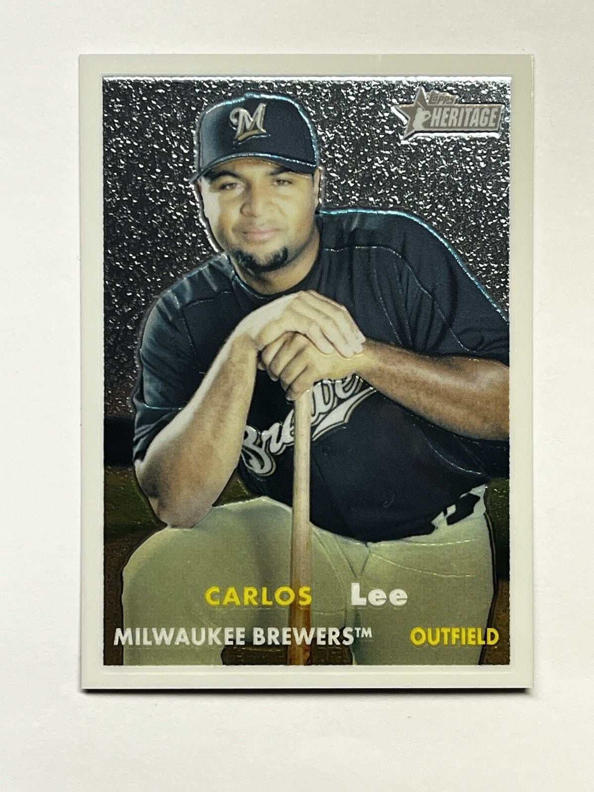 2006 Topps Heritage Chrome #64 Carlos Lee /1957 Milwaukee Brewers 1