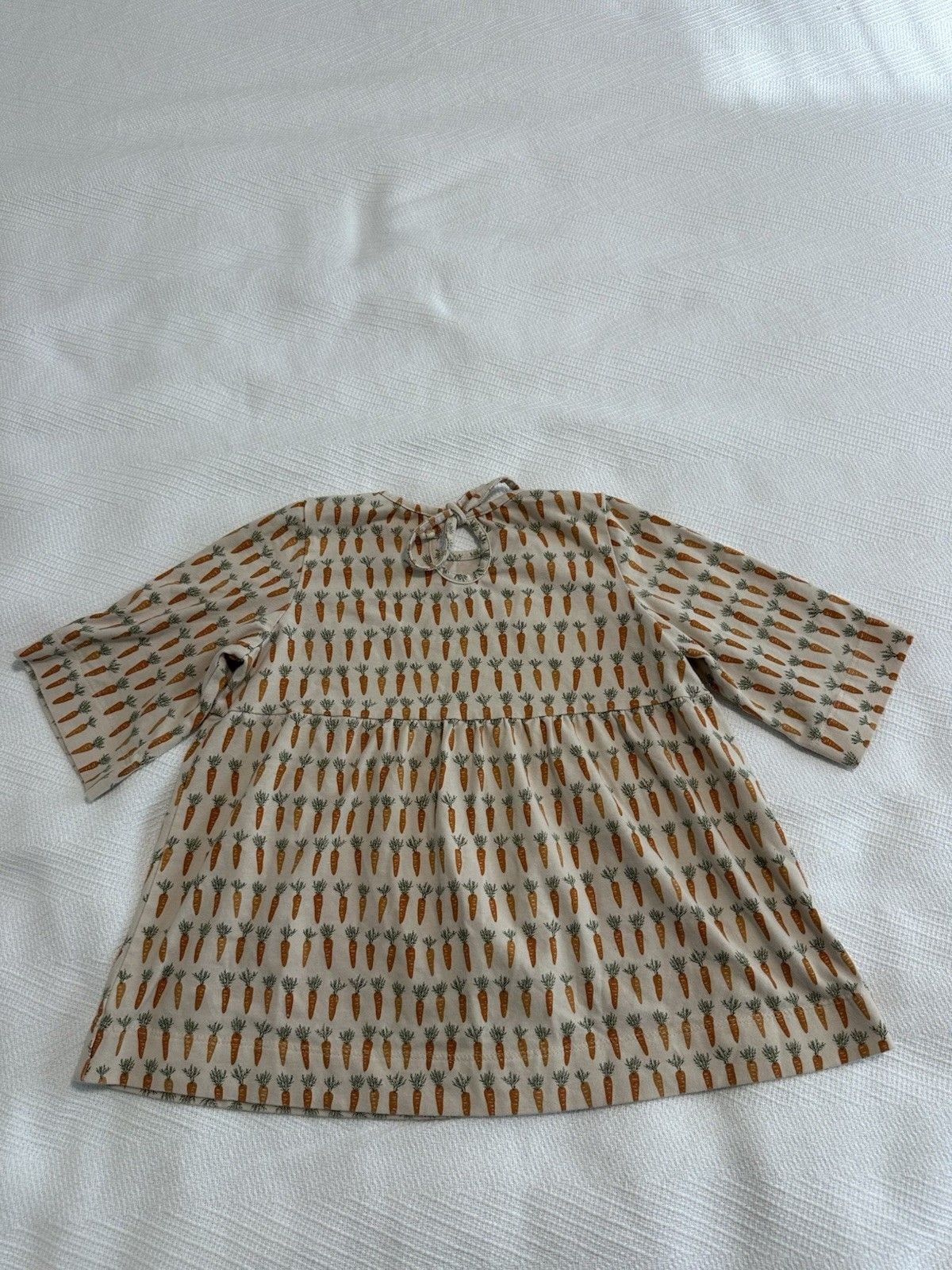 Alice + Ames Girls Size 8 Check Grid 3/4 Sleeve Babydoll Peplum Top 8