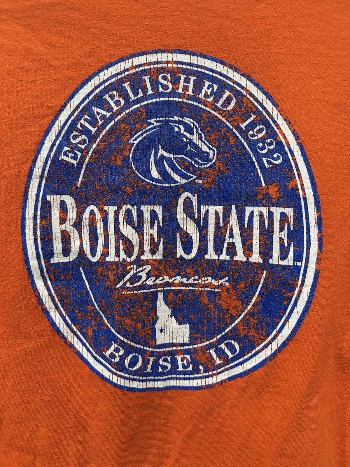Vintage Boise State Tee Size Medium Orange 5