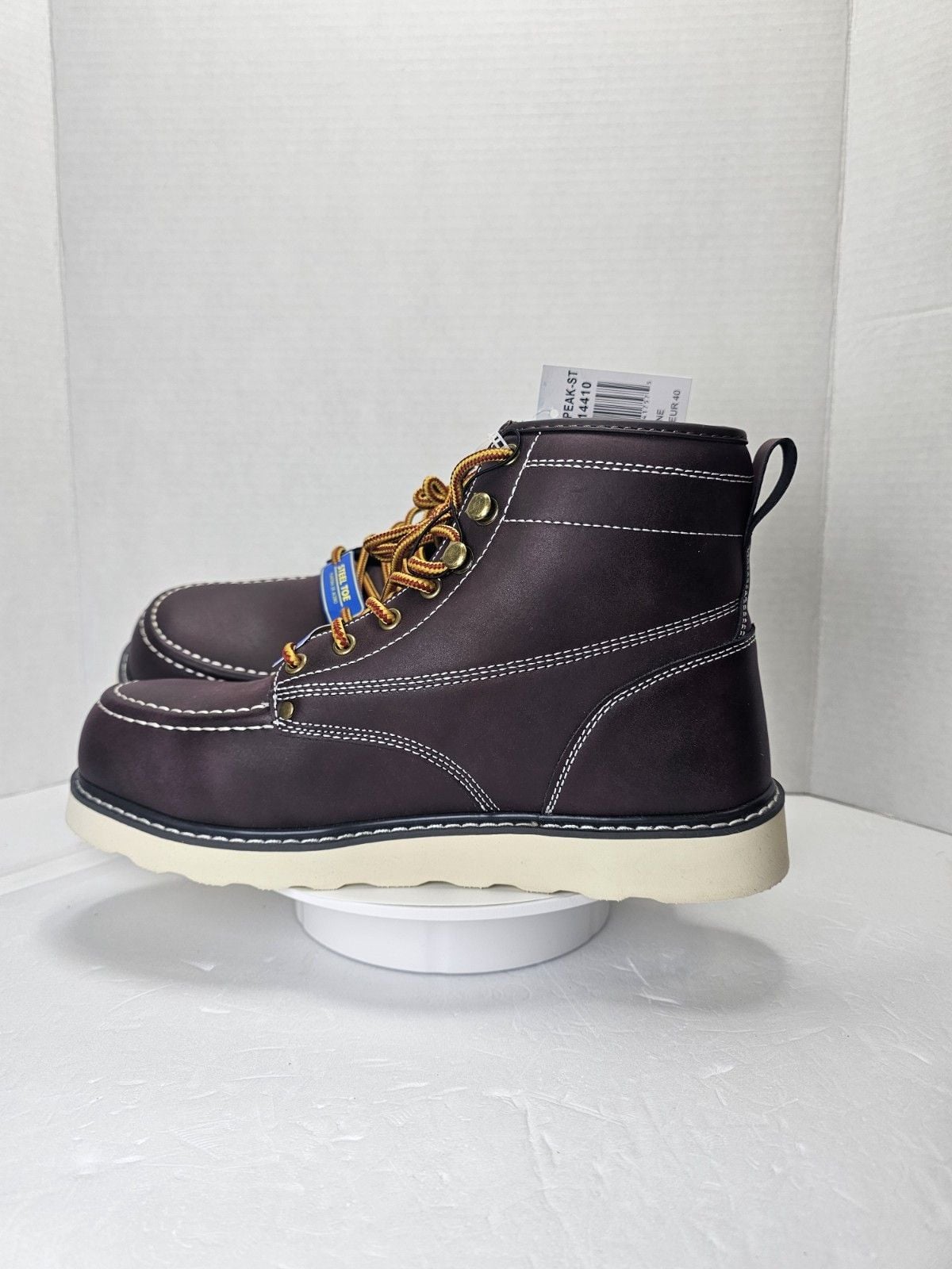 Goodyear Chesapeake-ST Steel Toe Work Boots Wine Men's 7.5M GY214410 New 12