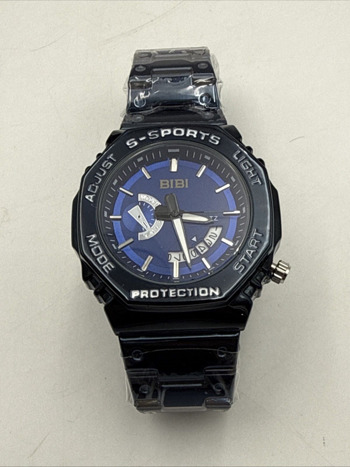 🔥 BIBI B0026 MEN’S WATCH BLUE CASE & BRACELET BLUE DIAL QUARTZ DATE NIB 🔥 4
