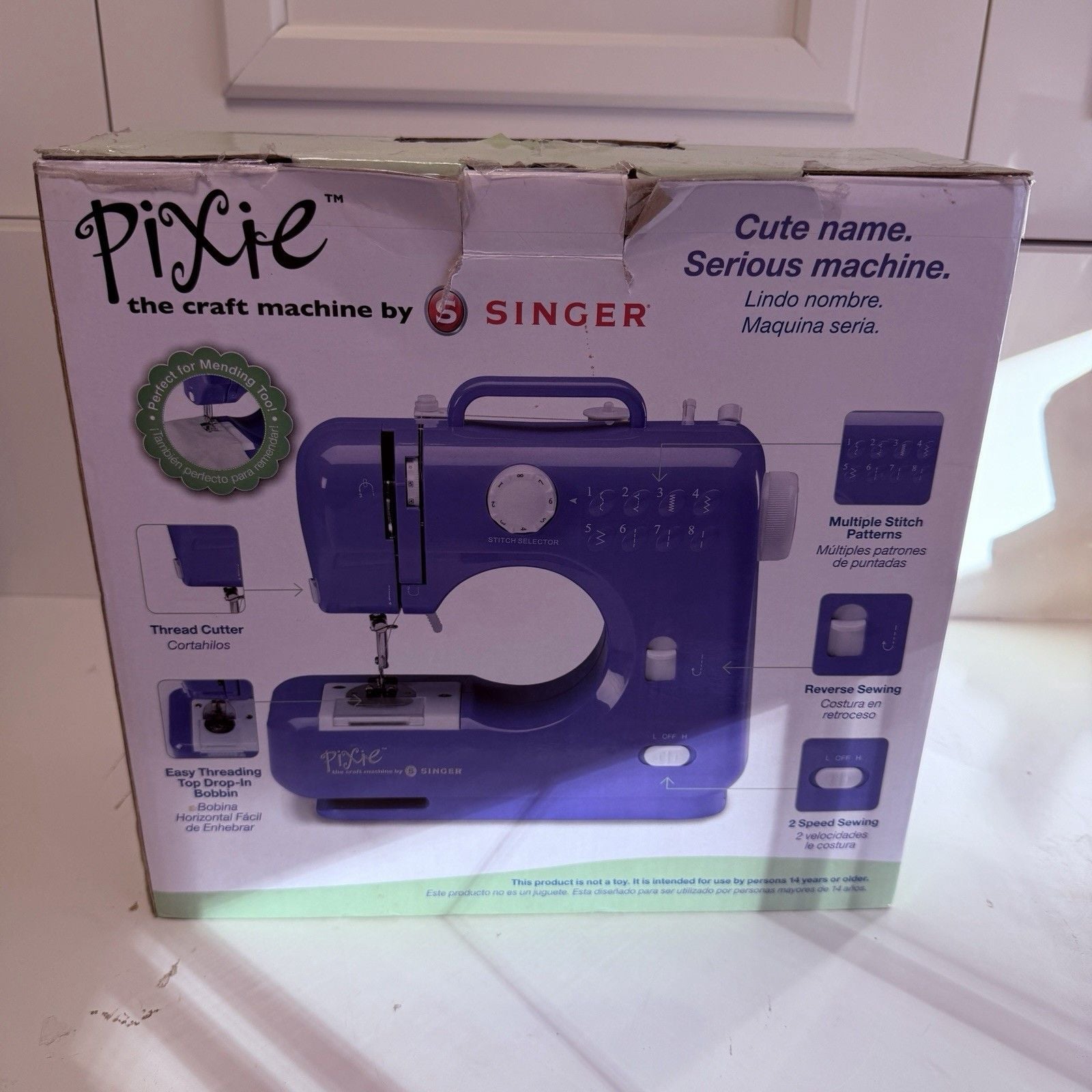 SINGER Pixie The Craft Machine by Singer Purple Sewing Machine in Box 4