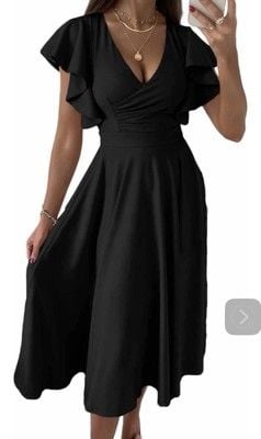 Dokotoo Women's V Neck Elegant Party Dress/SIZE XL 3
