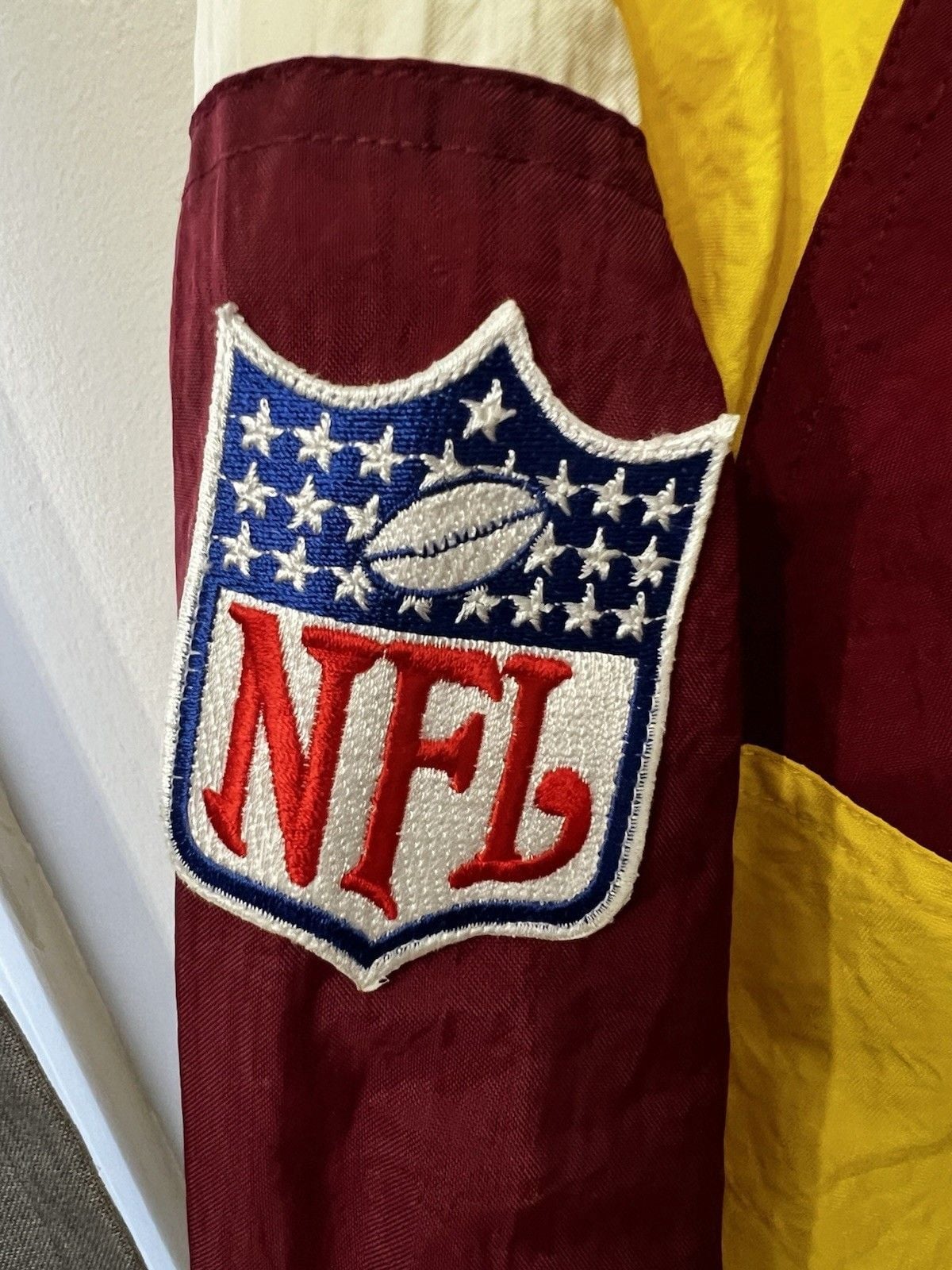 Washington Redskins Jacket Mens L Pro Line Apex One Vintage NFL Zip Puffer * 7