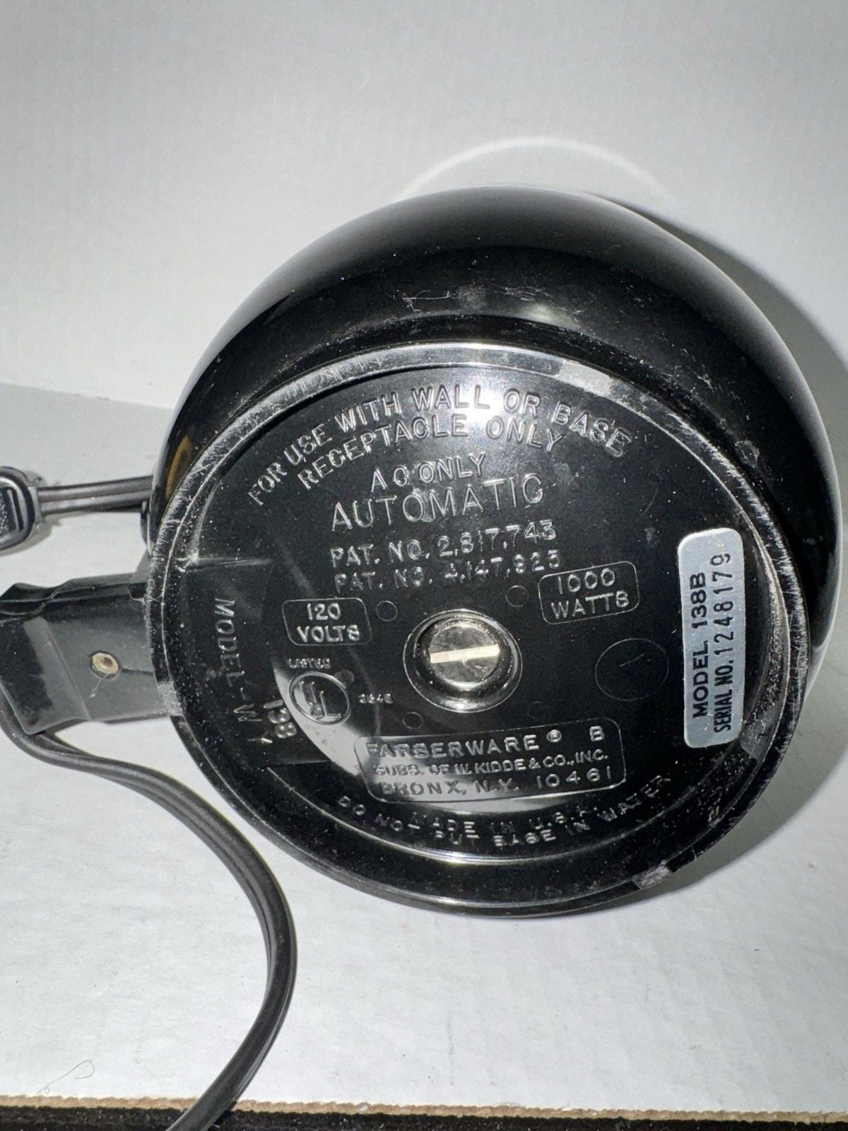 Vintage Farberware Superfast 138B 2-8 Cup Electric Coffee Percolator USA 5