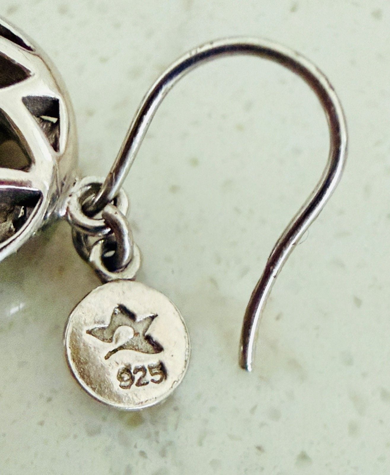 925 Sterling Silver Lotus Flower Cutout Dome Drop Earrings | French Wire 7