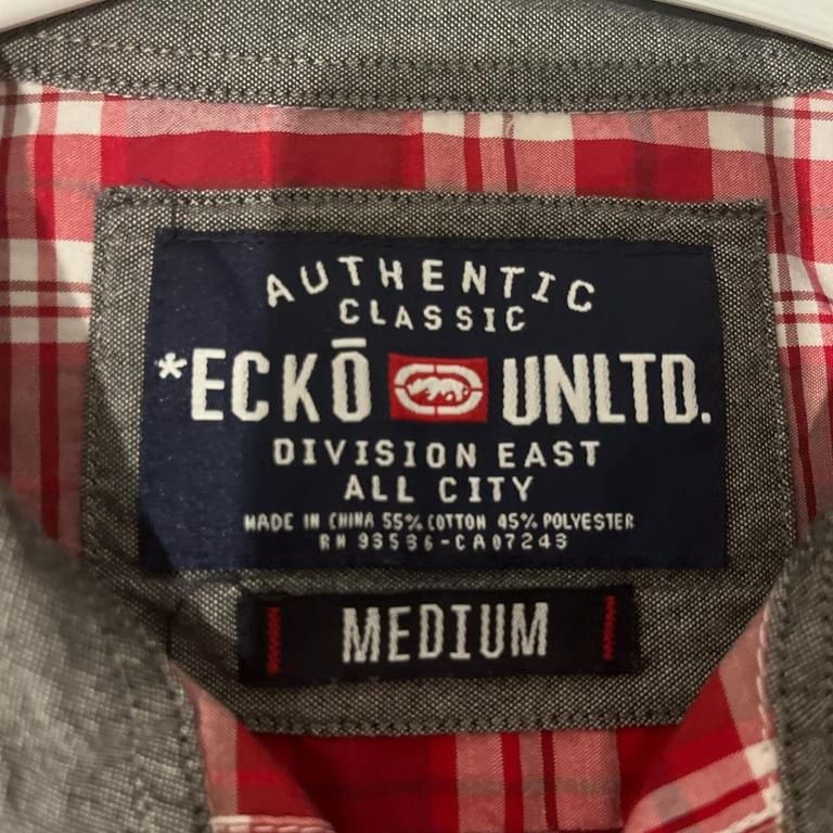 Red ecko unlimited plaid button up shirt #plaidshirt#eckounltd#eckounlimited#flannel 3