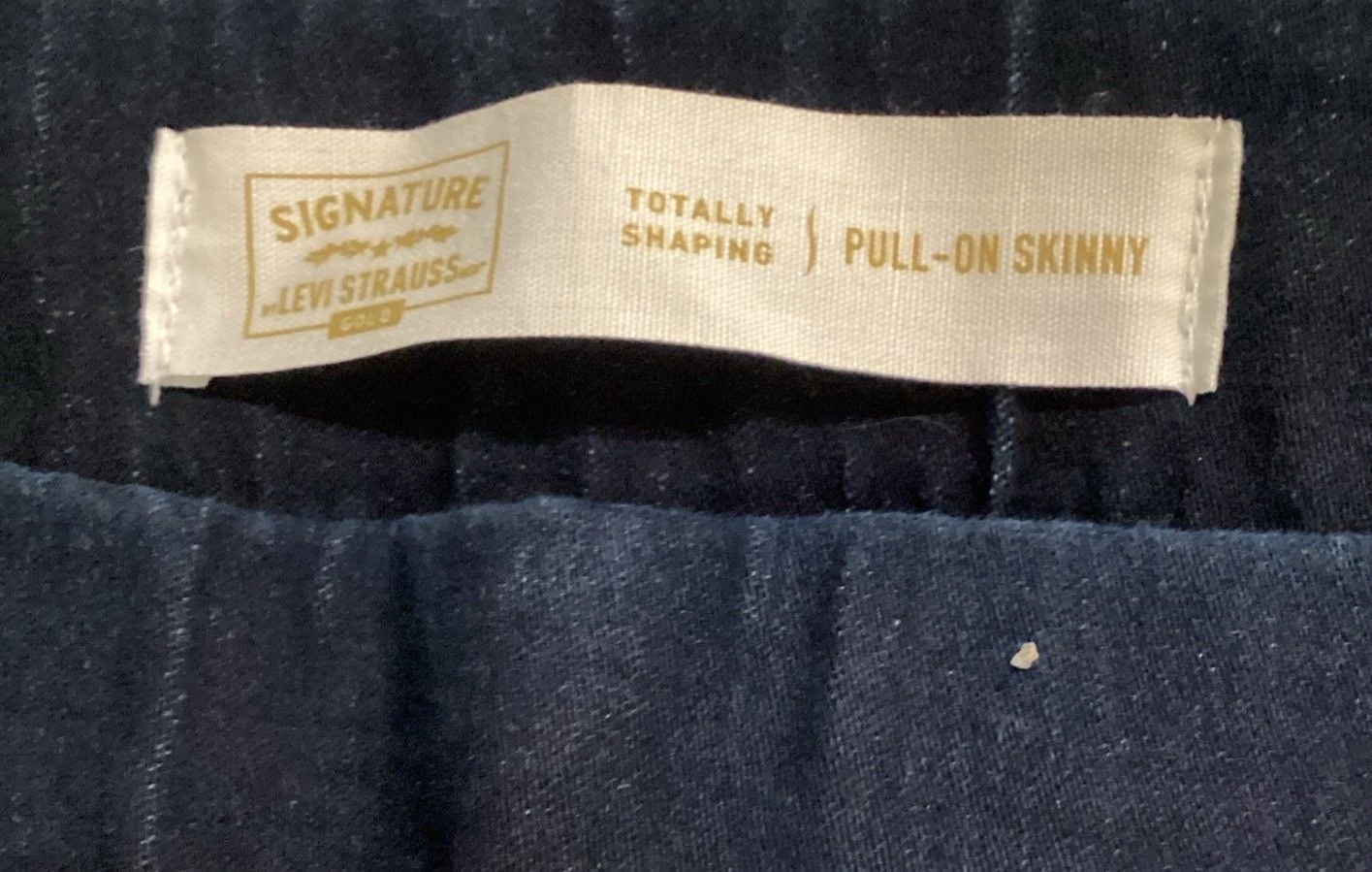 Signature by Levi Strauss Womens High Rise Pull On Jegging Stretch Blue 27x30 12