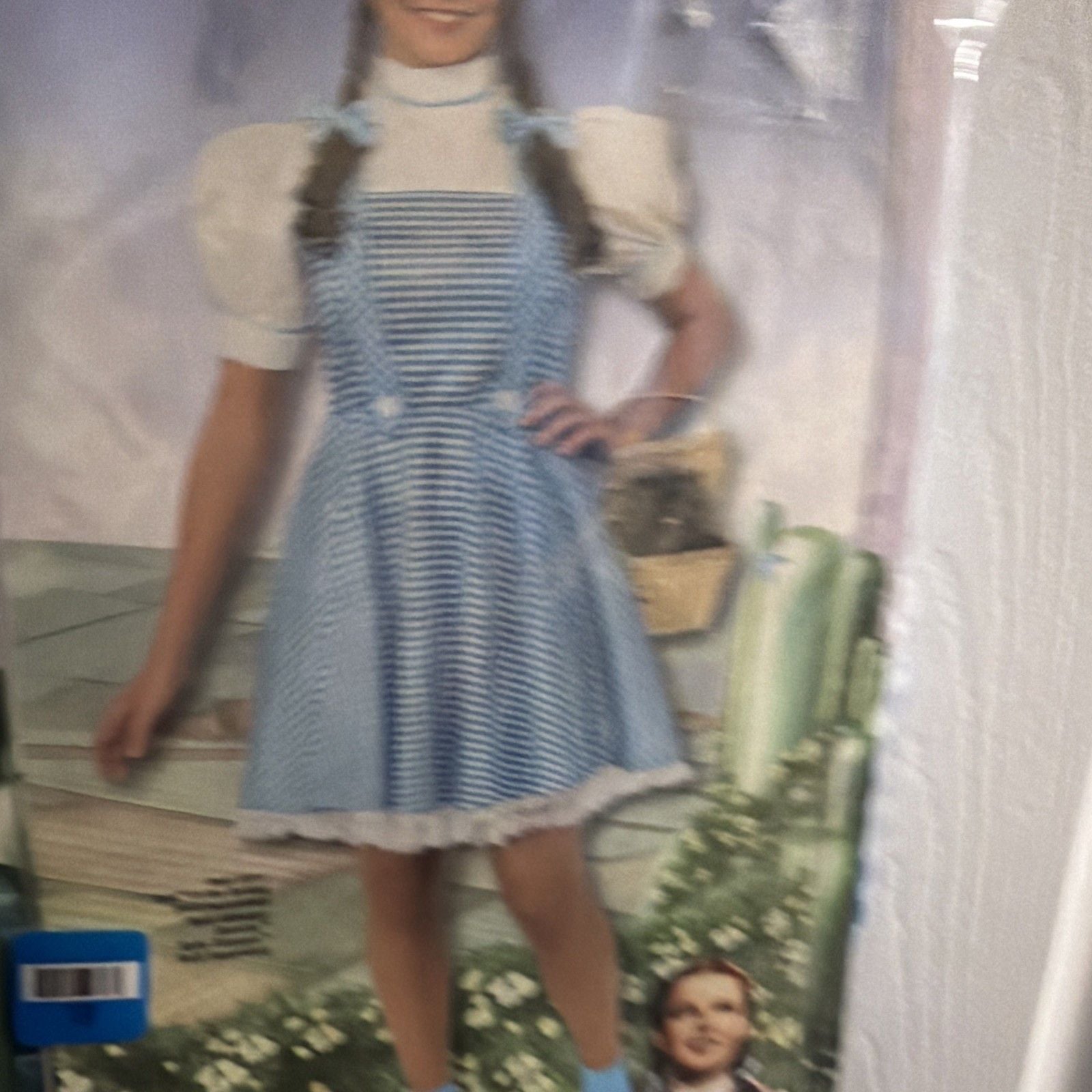 DOROTHY Wizard Oz Halloween Costume Dress Up Cosplay SMALL Tween Girls NEW 2