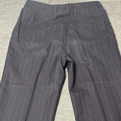 Emanuel Ungaro Uomo Mens Suit 42L Navy Pinstripe Wool Italy Saks Fifth Avenue 9